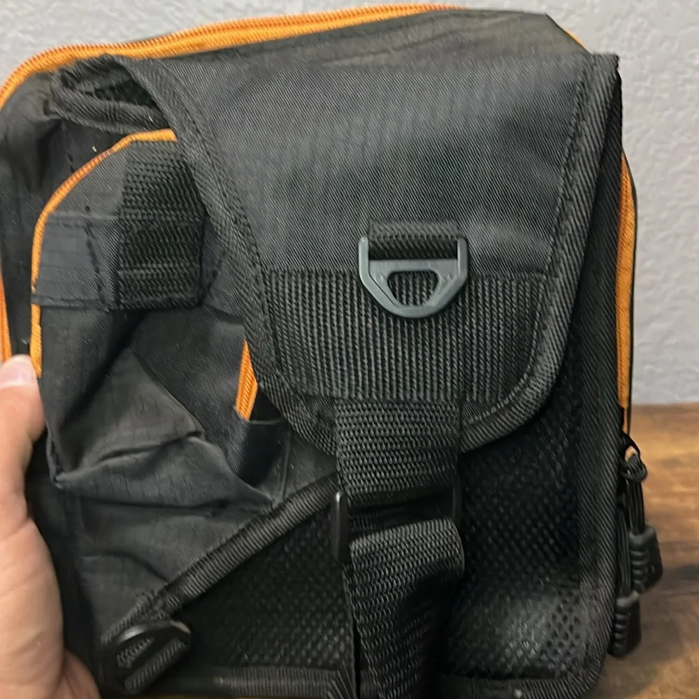 Black and Orange Men's Crossbody Bag